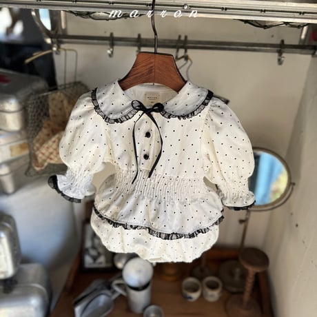 marron/51. dot suit 6M-18M