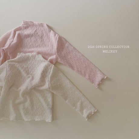 melikey/6. ribbon mesh T-shirt JS-JM