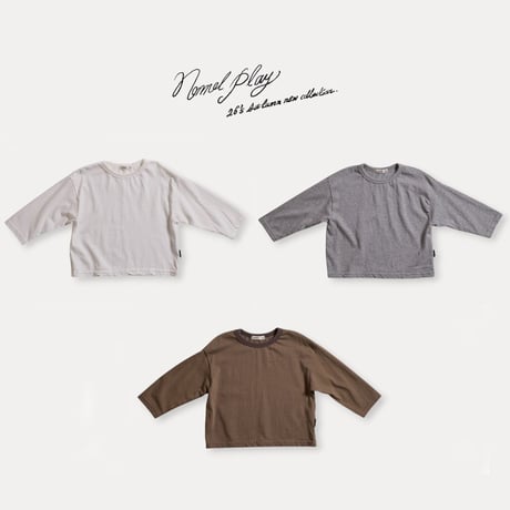 normalplay/24. normal bio single T-shirt 12M-L