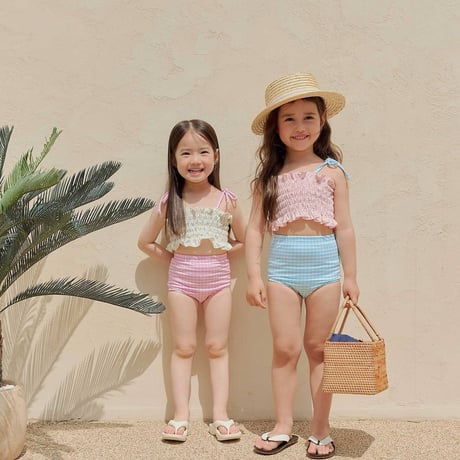 melikey/147. lilly check swim set S-JS