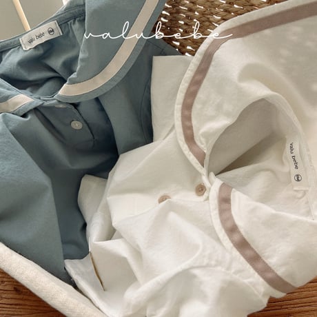 valubebe/63. sailer button blouse 6M-S