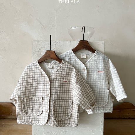 thelala/25. 47 dobi check jacket XS-XL