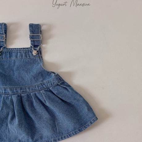 yogurtmansion/16. denim one-piece XS-XL