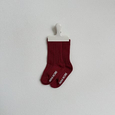 minirobe/45. Cotton Rib Socks 3 Set XS-M