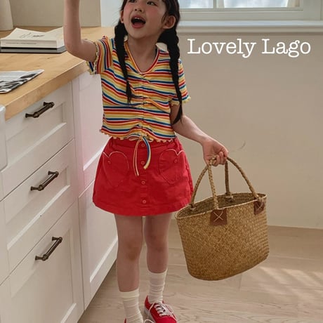lago/28. heart flower pants S-JS