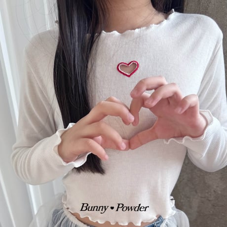 bunnypowder/58. heart T-shirt 2XL-4XL