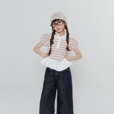 forkchips/58. eve fril shirts collar T-shirt JS-JXL