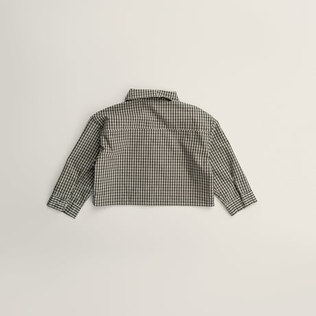 fromi/67. crop check shirt S-XL