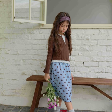 urbanrabbit/23. Dot Satin Skirt JS-JM