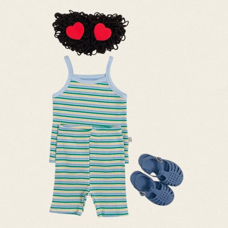 oottbebe/87. rainbow sleeveless set XS(1-2Y)-L(4-5Y)