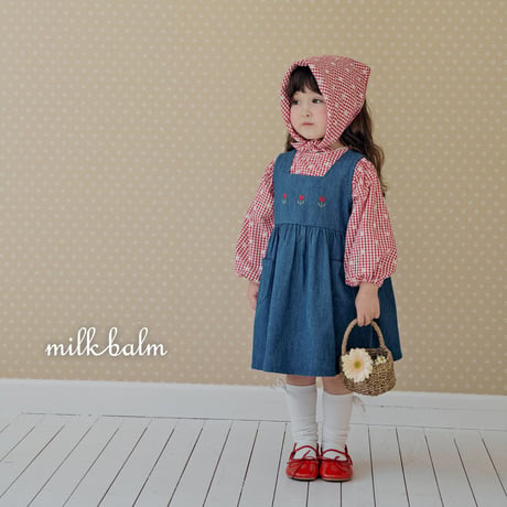 milkbalm/8. tulip denim one-piece XS-XL