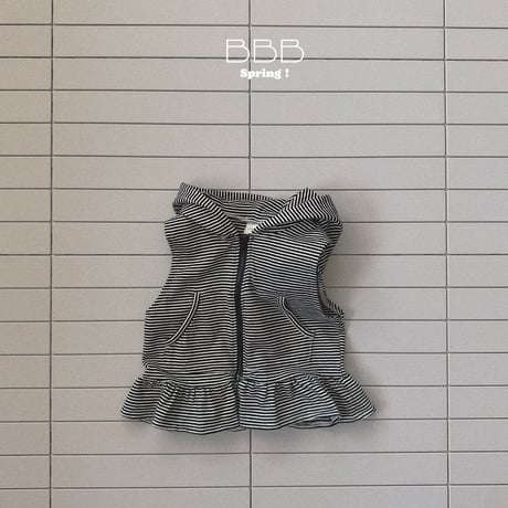 bellabambina/16. shirring hood vest XS-XL