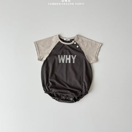 onu/47. bebe )WHY raglan suit BABY(12M)