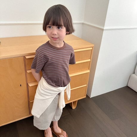 digreen/35. camel stripe tee S-2XL