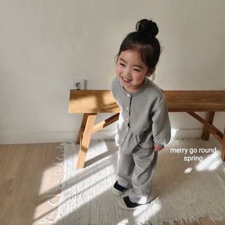 merrygoround/22. roze set cardigan XS-2XL