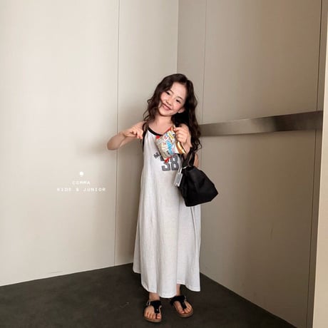 comma/221. two color long one-piece 140-150
