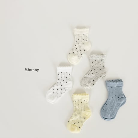 vbunny/13. fril socks set S(130-150)-L(180-210)
