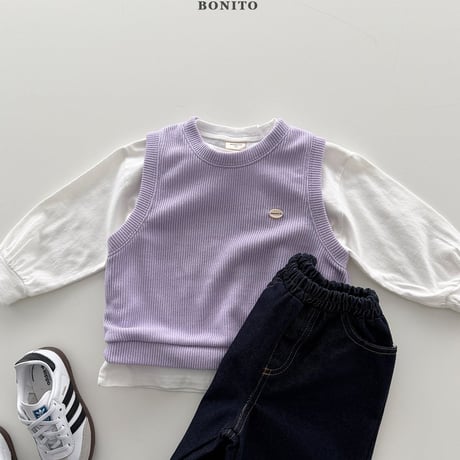 bonito/88. butter knit vest 12M-XL