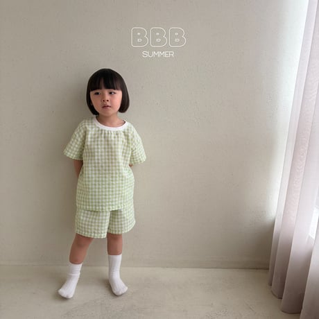 bellabambina/61. ( plan ) check two color set XS-XL