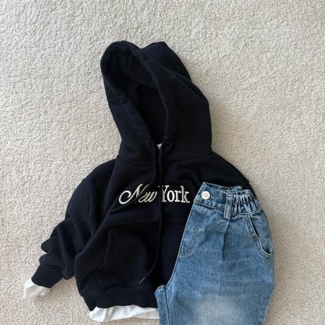fromi/57. New York Embroidery Hoodie? S-XL