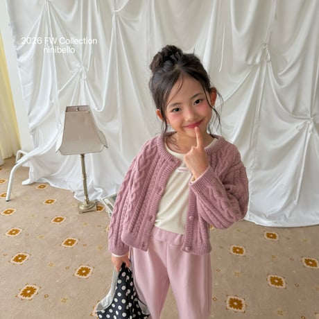 ninibello/95. Mauve Knit Cardigan S(S-M)-L(L-XL)