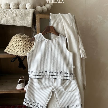 thelala/43. embroidery updown  XS-XL