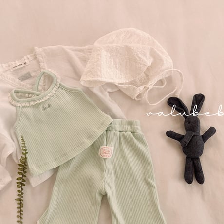 valubebe/59. cucumber lace top 6M-S