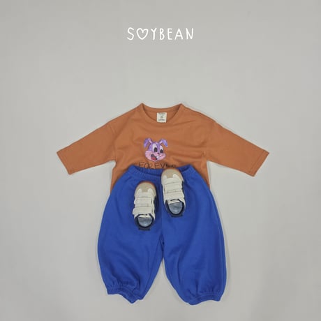 soybean/53. plan ) bunny Friend updown set XS-XL