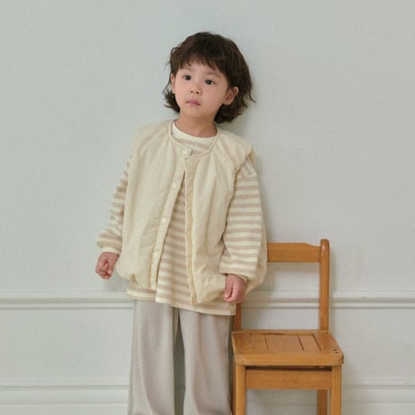 thebeige/1. Band padded vest XXS-L