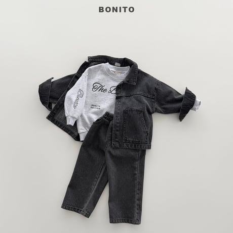 bonito/22. bonny lettering (adult) man-to-man 12M-XL