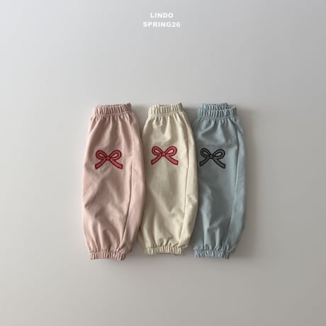 lindo/57. check ribbon jogger XS-XL