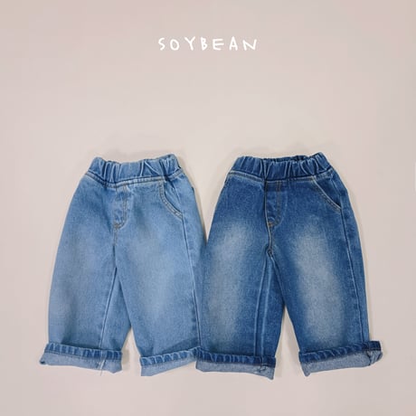soybean/161. wide brush denim pants XS-XL