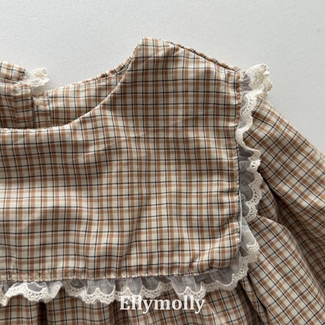 ellymolly/36. musk check blouse 5-11