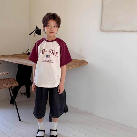 fromi/47. two color raglan T-shirt S-XL