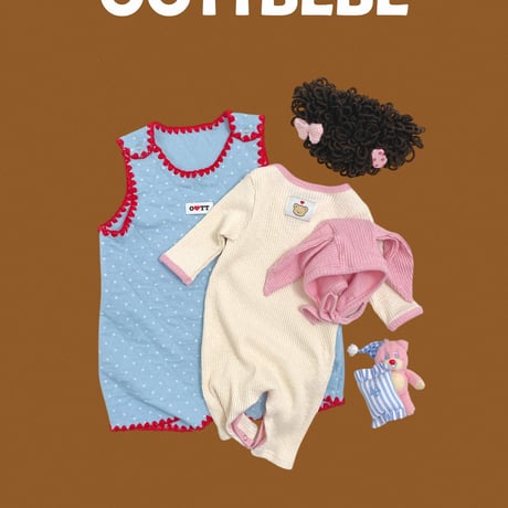 oottbebe/41. cellup pie suit bonnet ( bebe style set S(0-6M)-M(6-12M)