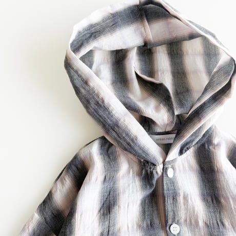urbanrabbit/48. Check Hood Shirt Jacket XS-XL