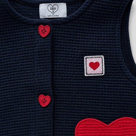 ueo/63. love pocket vest S-XL