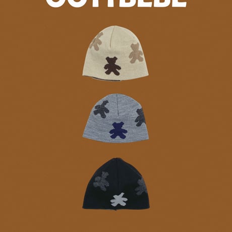 oottbebe/33. bear ( vintage beanie S(1-3Y)-M(4-6Y)