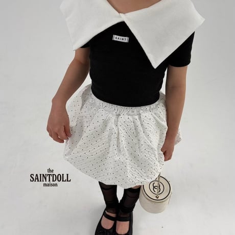 saintdoll/113. dot bullon skirt XL-JS