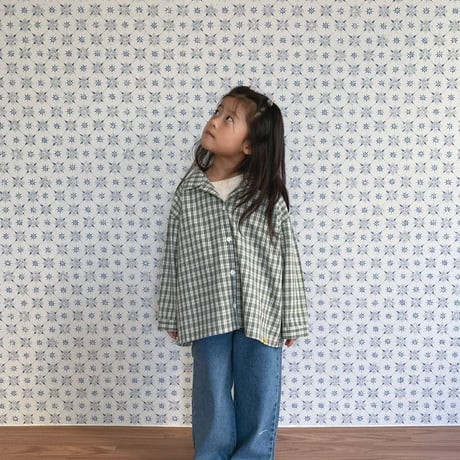 gou/18. check (withmom) shirt MOM