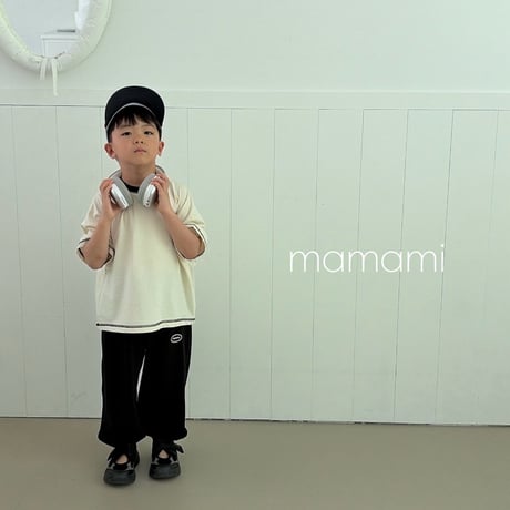 mamami/67. signiture stitch T-shirt XS-XL