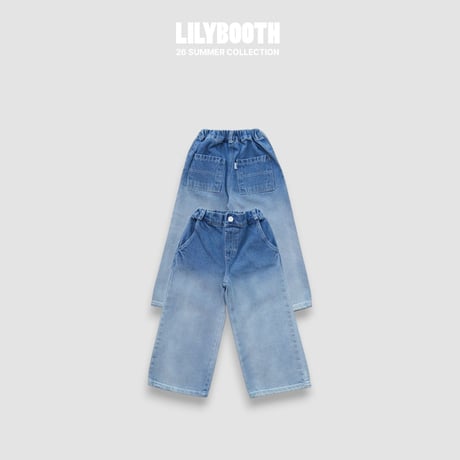 lilybooth/47. gra denim pants S-XL