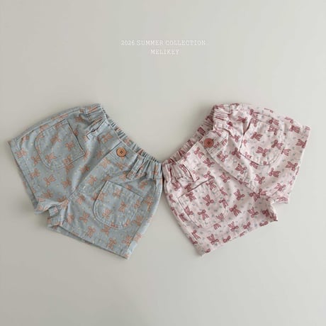 melikey/42. color ribbon half pants JS-JM