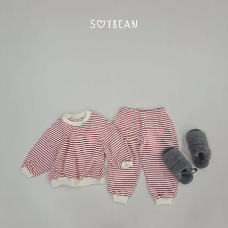 soybean/82. plan ) stripe updown set JS-JM