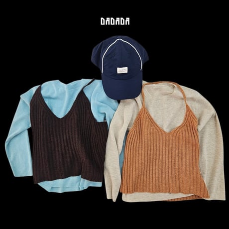 dadada/13. bello knit SET bustier M-XL