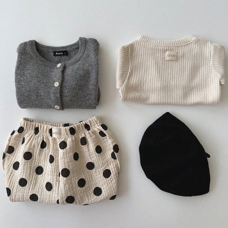 aosta/6. [Knit Cashmere Cardigan] S(1-2Y)-L(3-5Y)