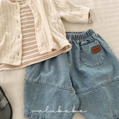 valubebe/83. section bangbang denim pants 6M-S