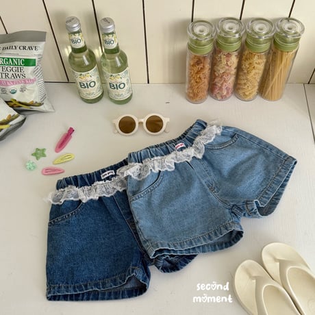secondmoment/8. zelato denim half pants JS-JL