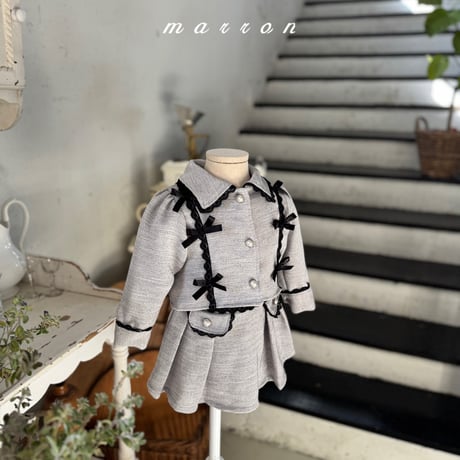 marron/56. amelia set ( jacket ) skirt XS-L