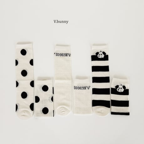 vbunny/40. honey dot socks set FREE
